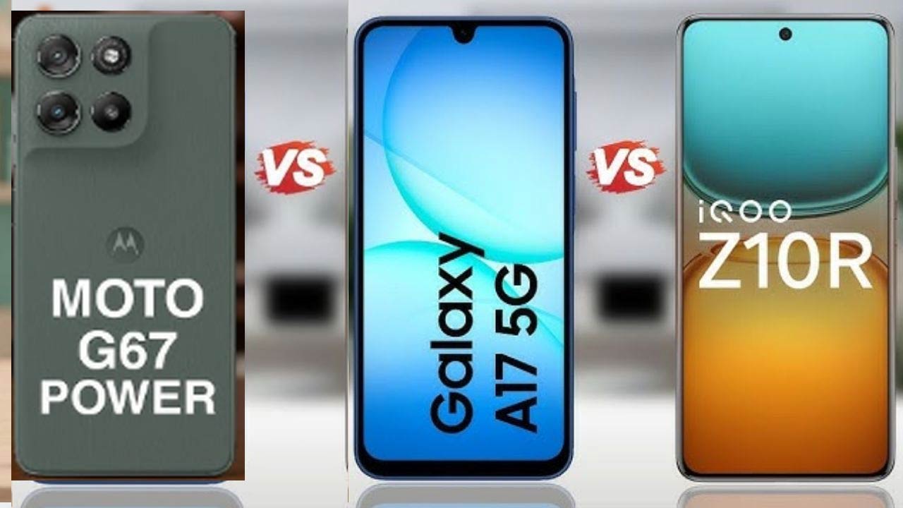 Best 5G Phone Under 20K? Moto G67 Power vs Galaxy A17 5G vs iQOO Z10R