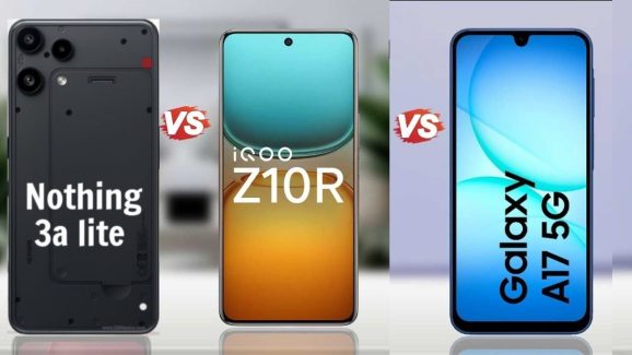 Nothing 3a Lite vs Samsung A17 vs iQOO Z10R: Best Phone Under Rs22,000?