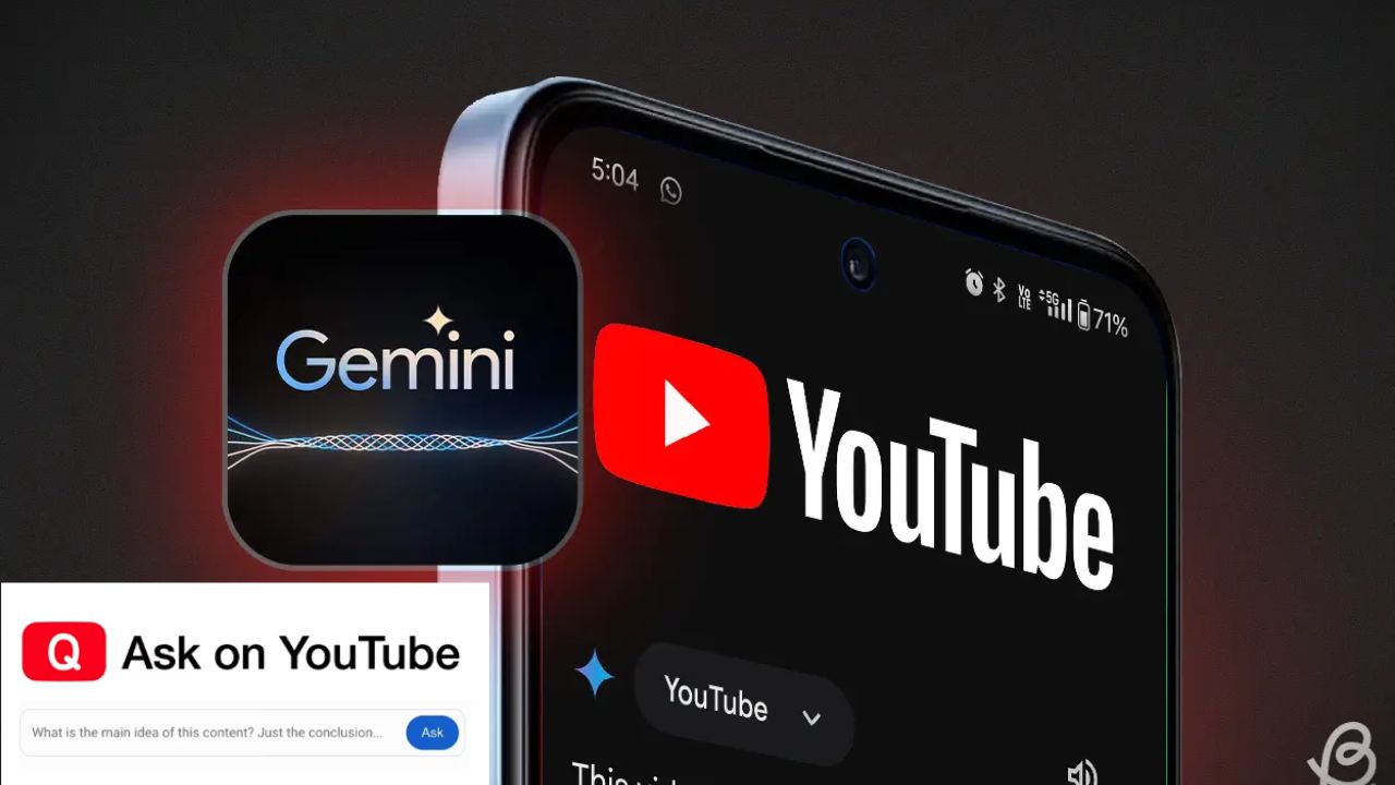 YouTube Adds New ‘Ask’ Button With Gemini AI For Instant Video Explaination