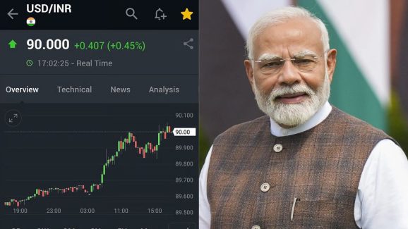 Indian Rupee at 90 Against Dollar: Opposition Attacks PM Modi