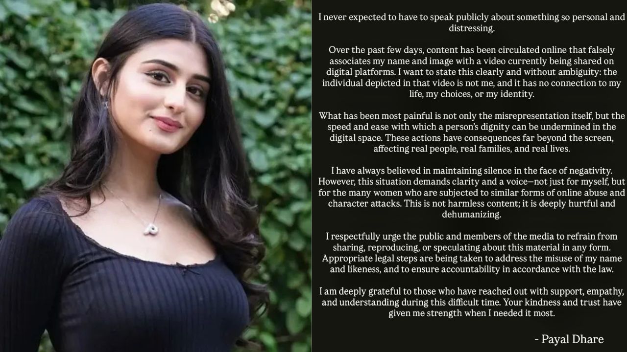 Influencer Payal Gaming Responds to Viral MMS Rumours