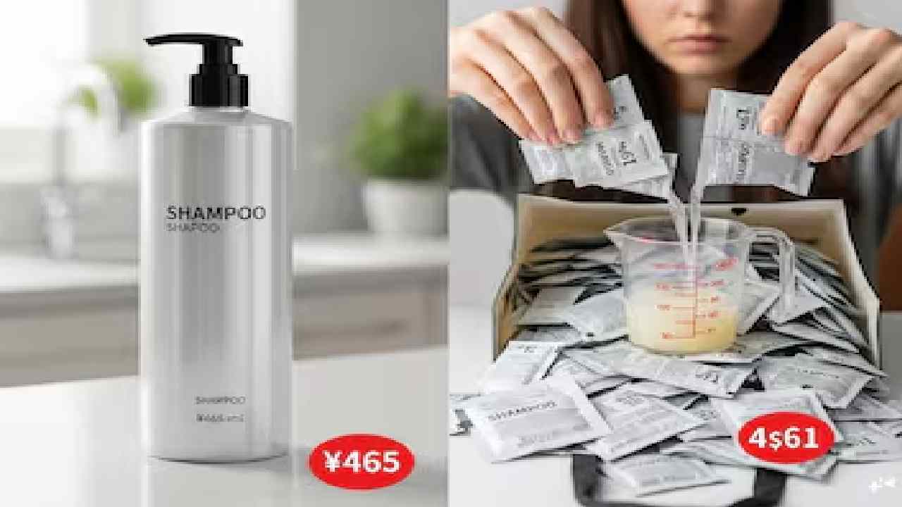Viral Shampoo Test: Which Costs More – ₹1 Sachets or Shampoo Bottles?