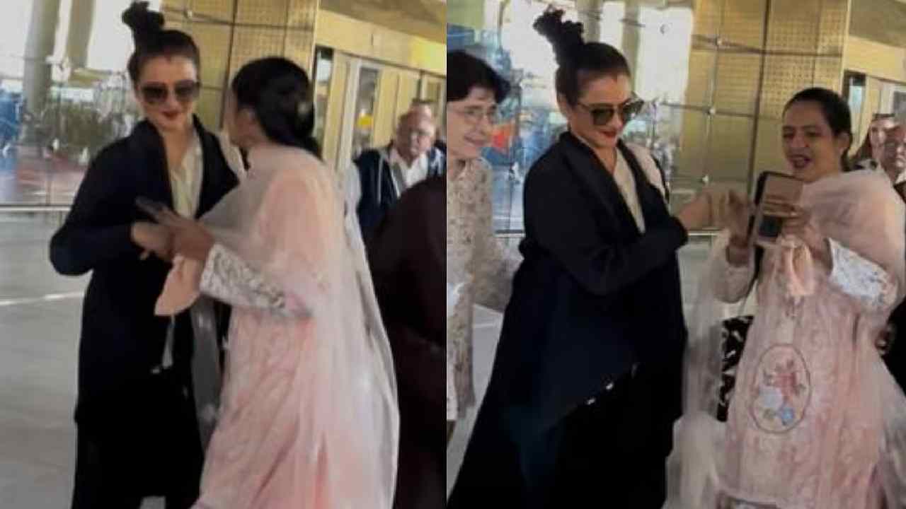 Actress Rekha Faces Backlash After Refusing Airport Selfie From Female Fan