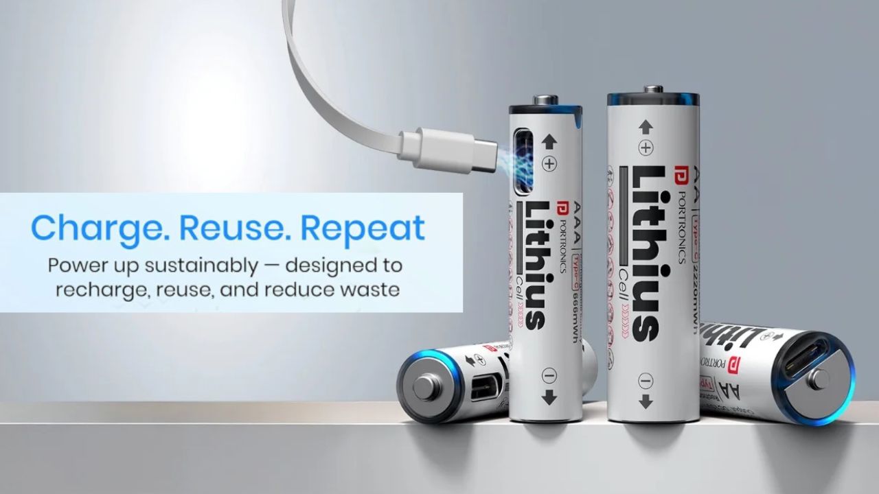 Now Cells Will Charge Directly With Type-C Cable: Portronics Launches New Batteries