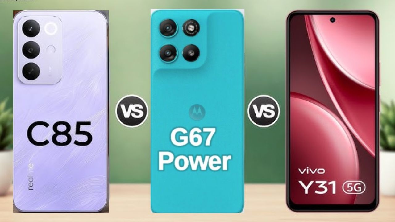 Realme C85 vs Moto G67 Power vs Vivo Y31: Best Under Rs16K?
