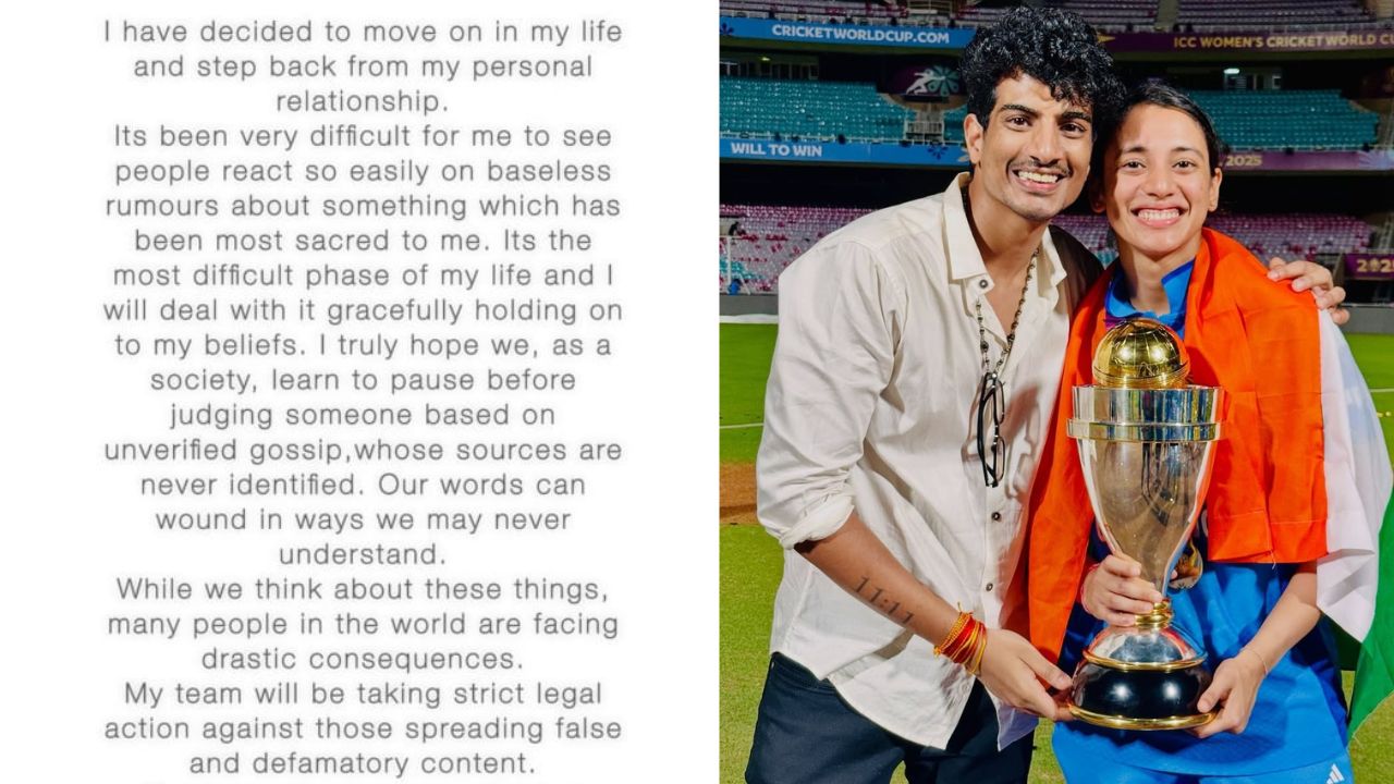 Palaash Muchhal Issues Official Statement After Wedding Cancellation