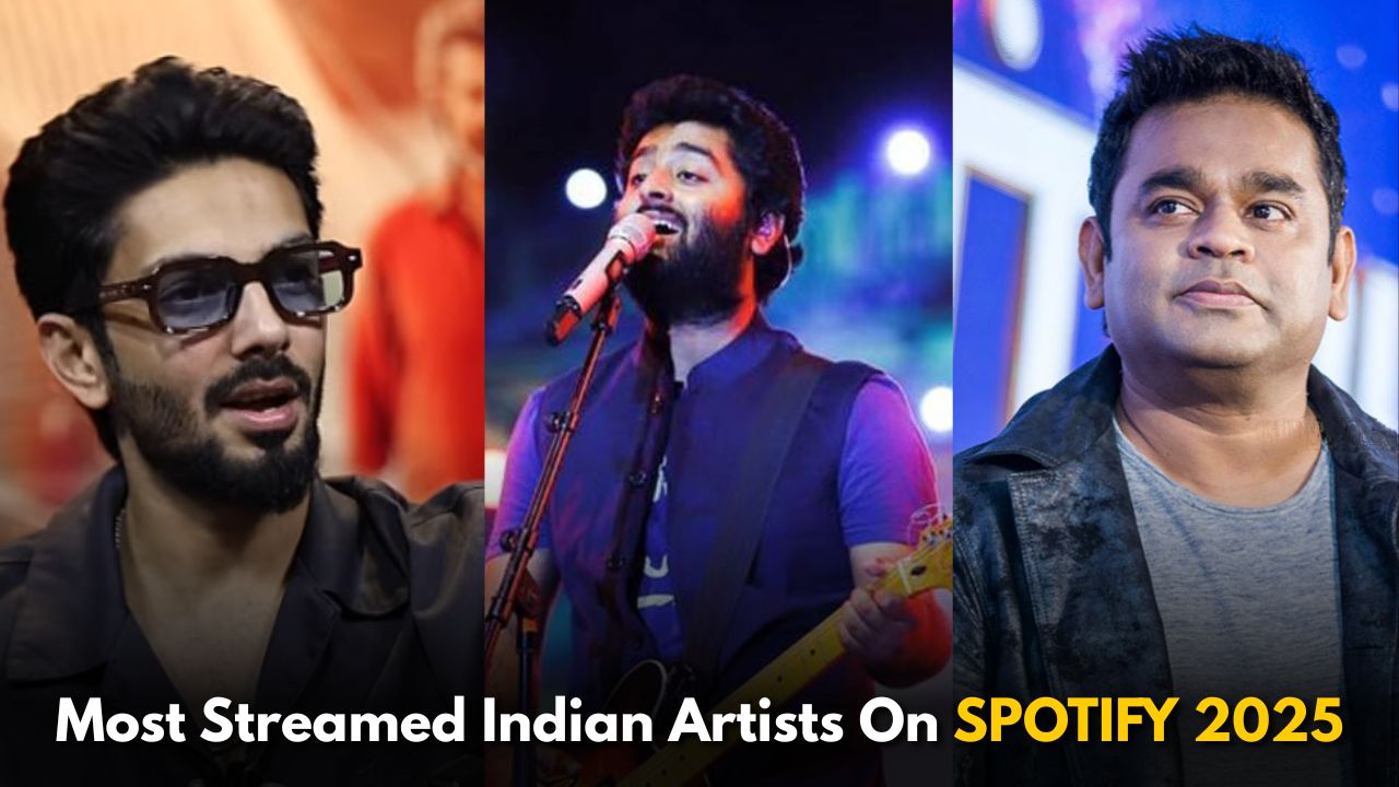 Top 5 most streamed Indian artists on SPOTIFY 2025